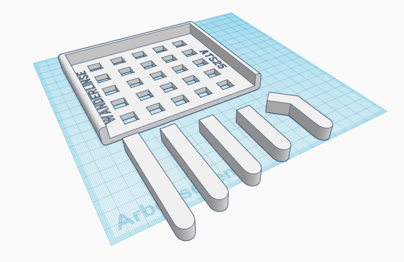 ATS25 Ständer 3D Druck CAD