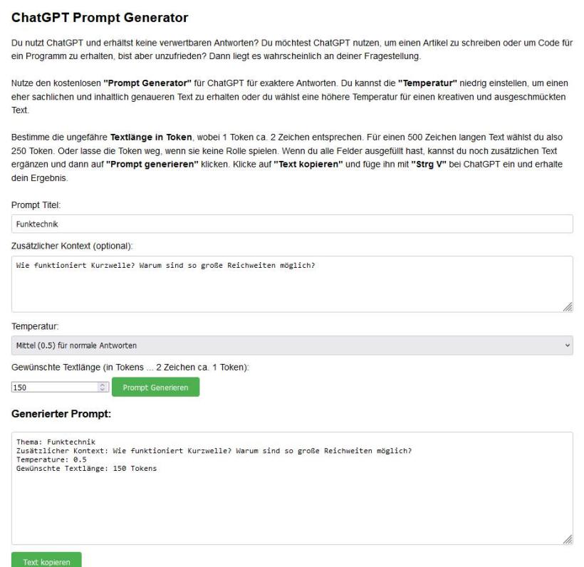chatgpt prompt generator