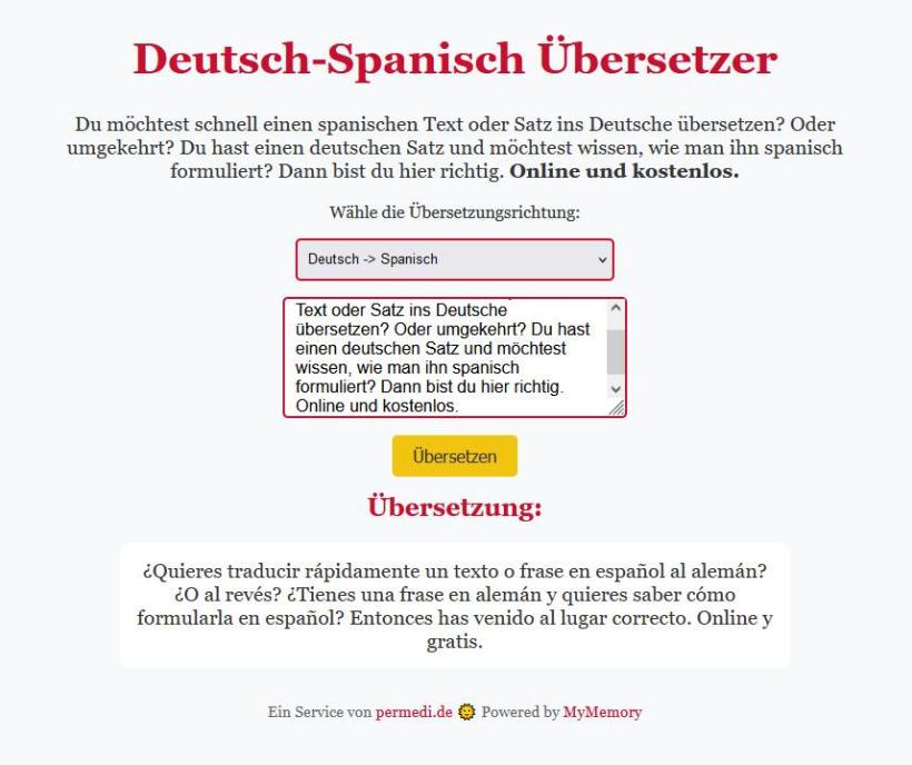 deutsch spanisch