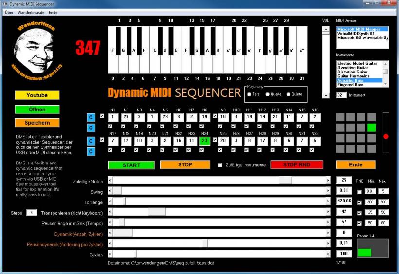 dynamic midi sequenzer sequencer