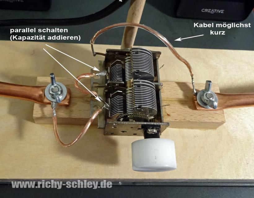 drehkondensator loop antenne