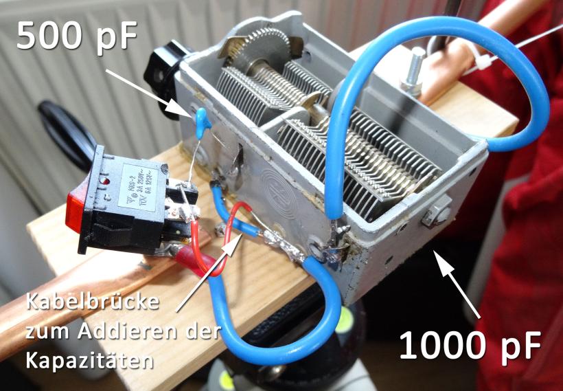 drehkondensator loop antenne