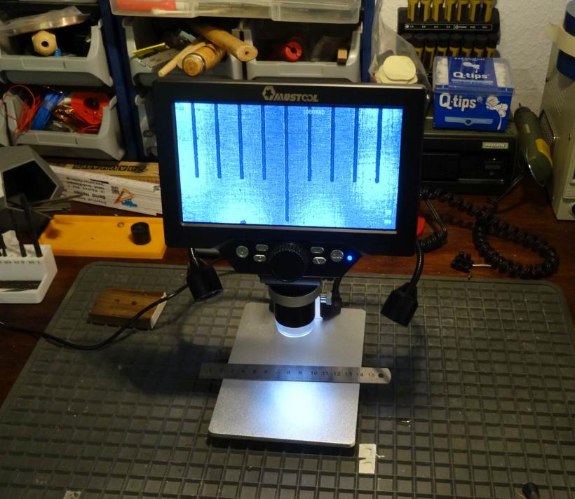 digitales mikroskop lcd bildschirm