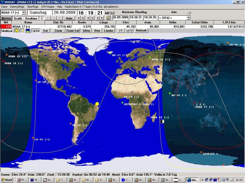 osxsat satelliten verfolgen