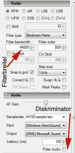 sdrsharp filterbreite