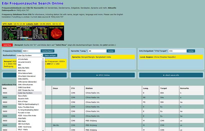 eibi frequenzliste