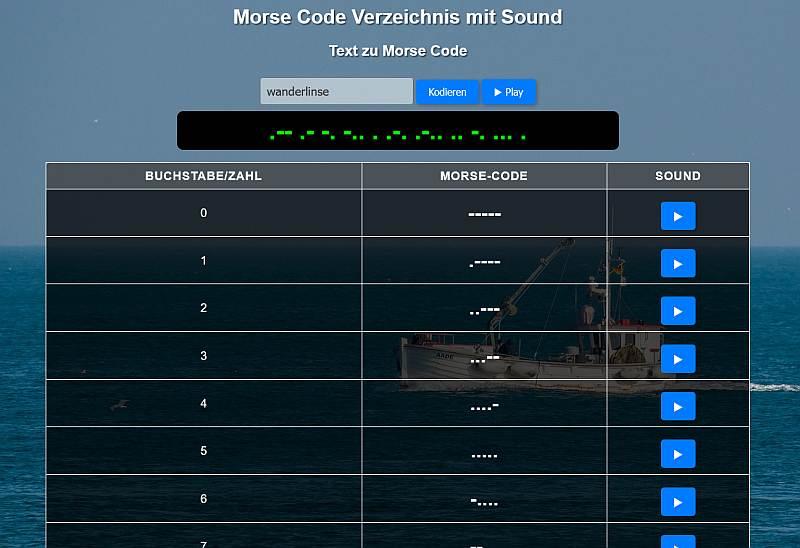 morse code verzeichnis sound
