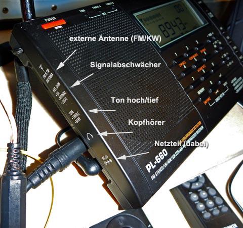 tecsun pl-660 anschlüsse